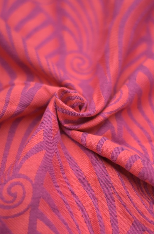 Yaro Tragetuch  Gr. 6 / 4,6m  - Dandy Duo Fuchsia Purple Orange Modal Linen