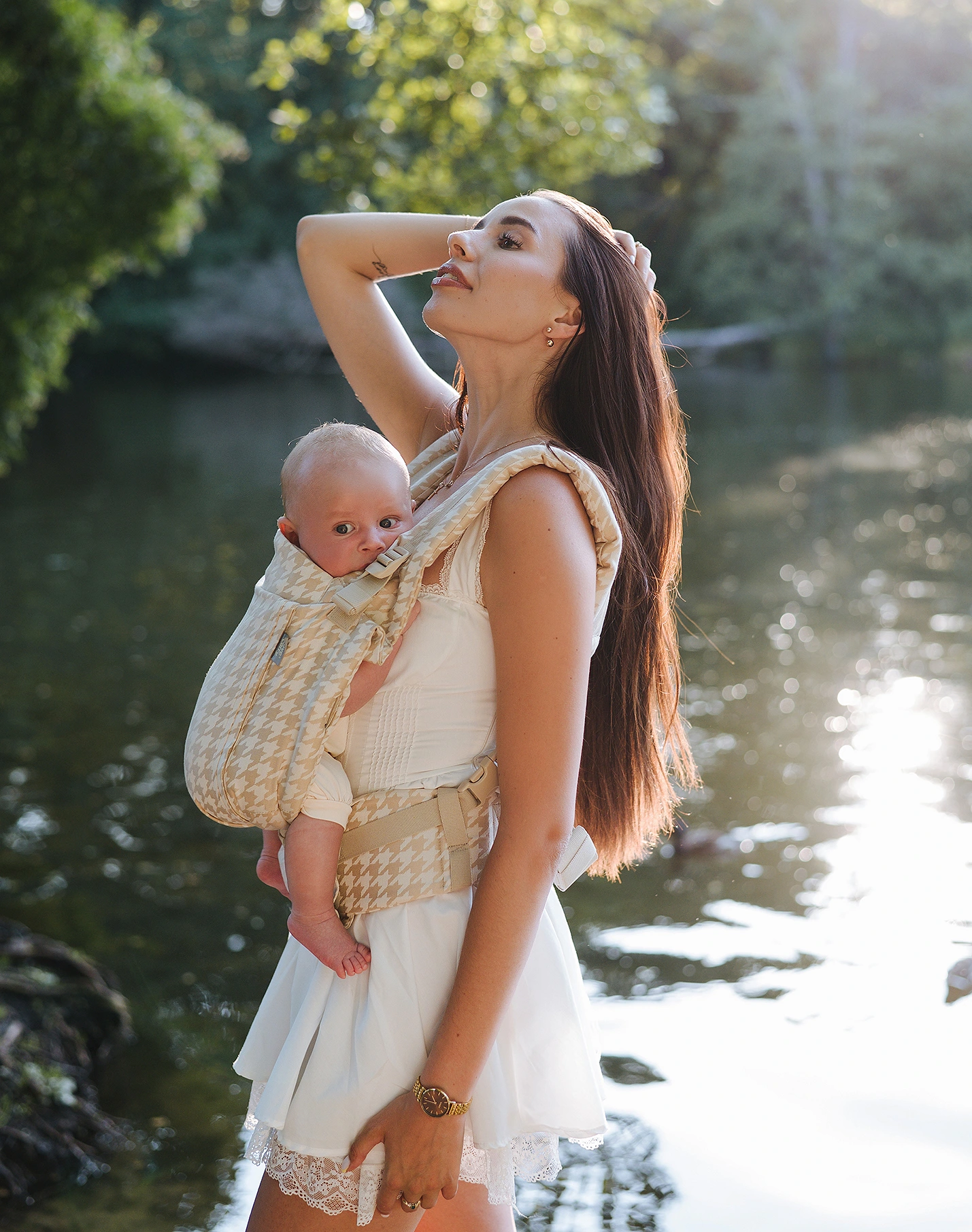 Love & Carry - ONE Evo  Babytragen Baumwolle / Bambusviskose - Sherwood