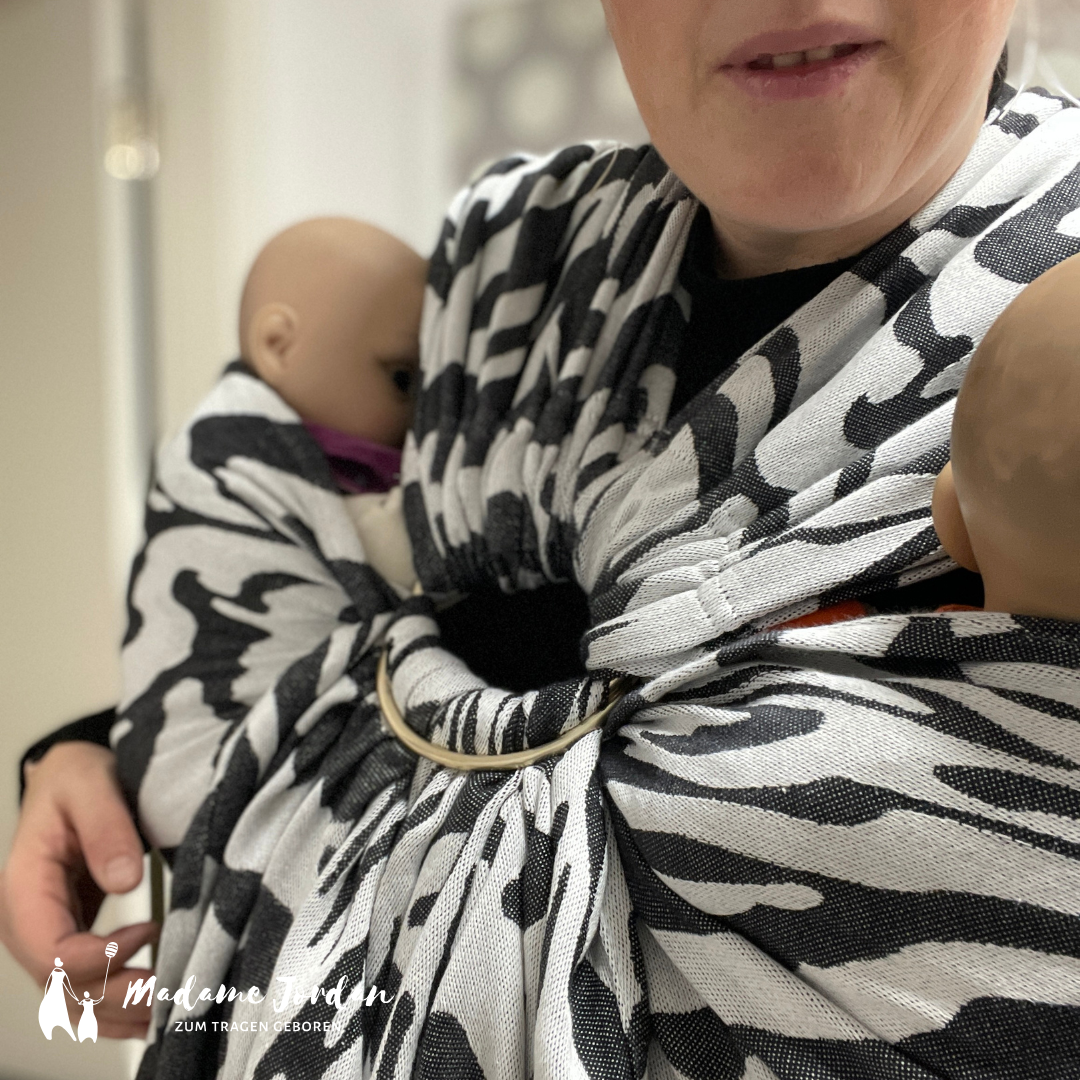 Ringsling für Zwillinge /Twins - Mono mit Bambusviskose Ringsling für Zwillinge /Twins - Mono mit Bambusviskose