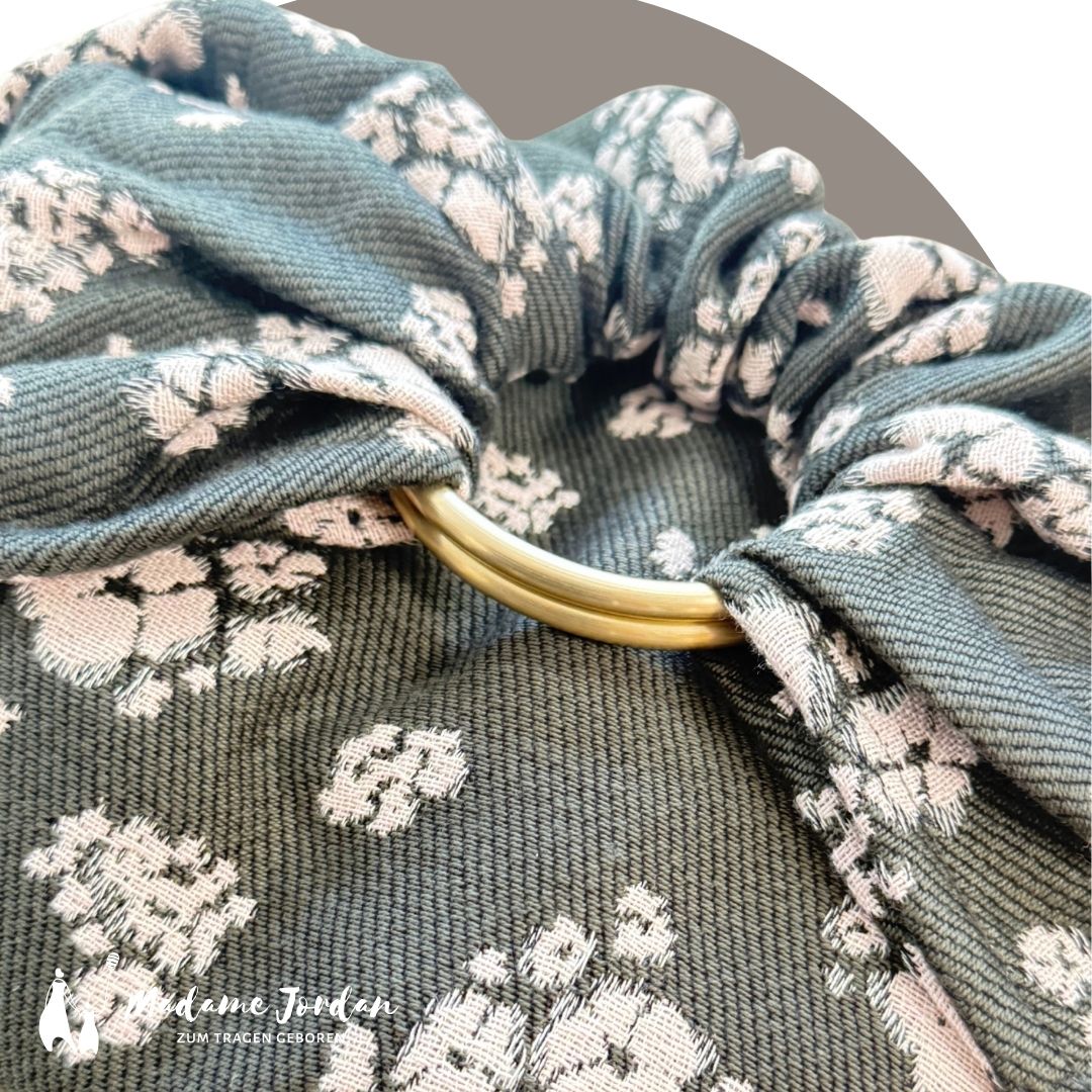 Tulipe Turquoise Ringsling - La Prairie Peace for Pink