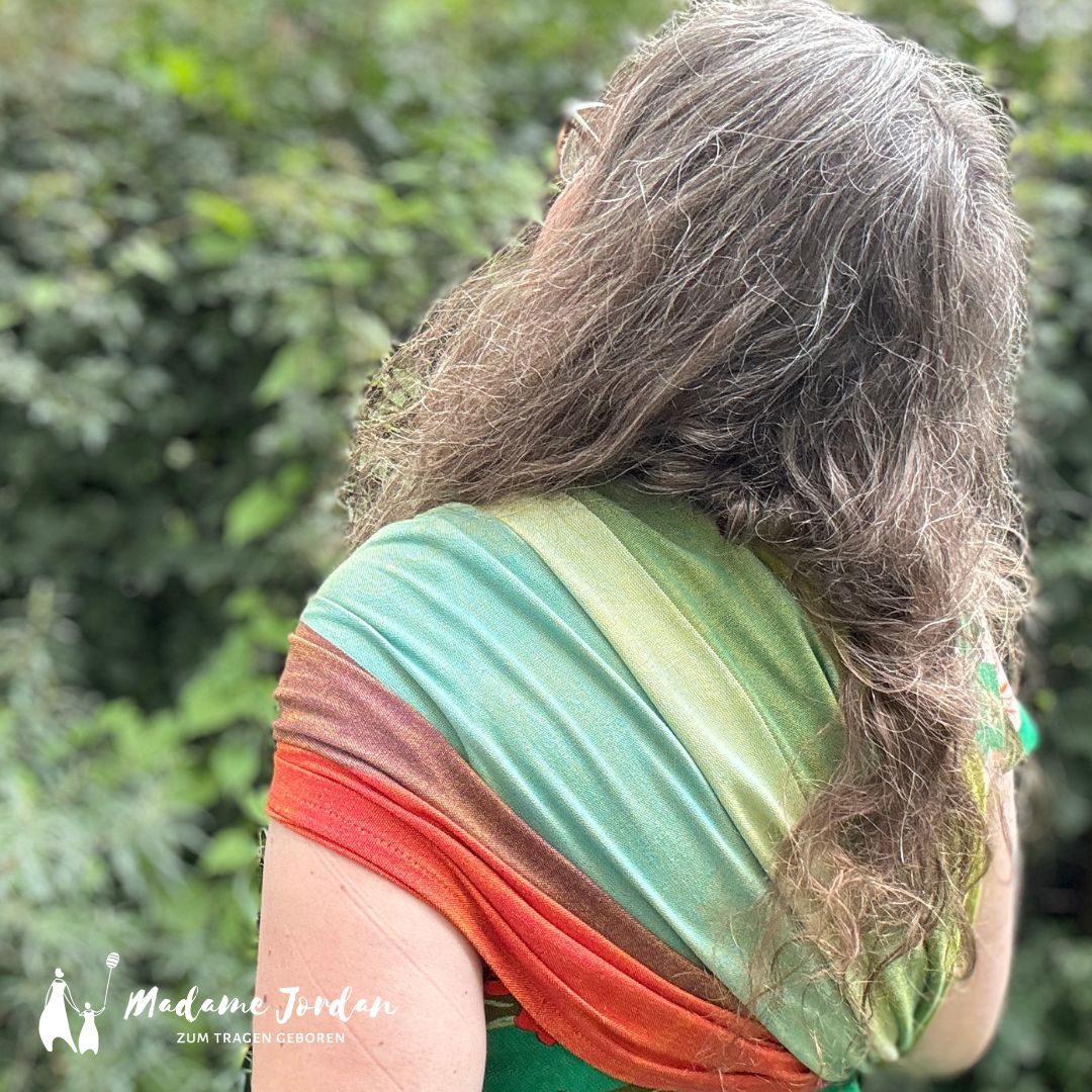 G Rasool Rin Girasol Exclusive Ringsling - Regenbogen mit Hybridschulter