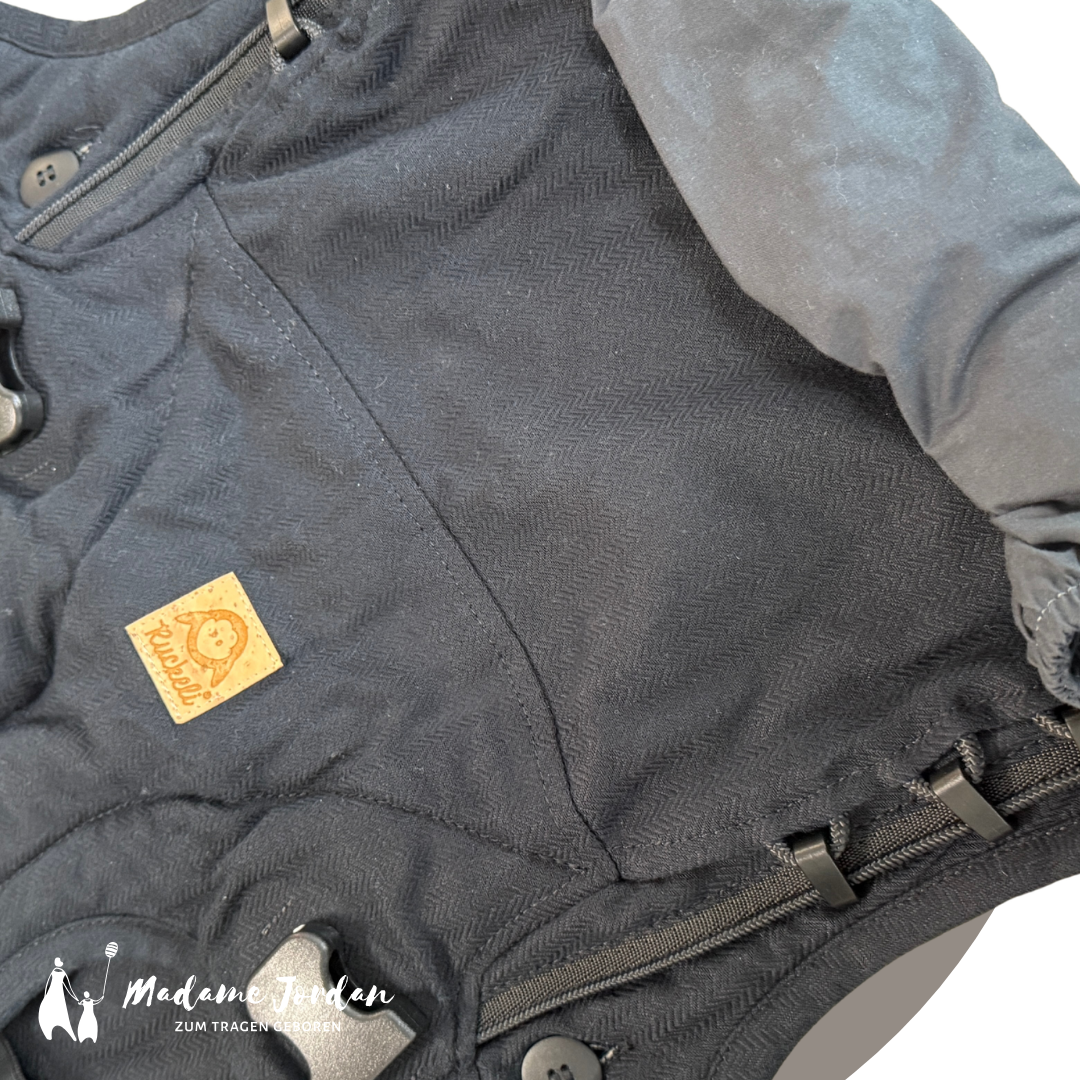 Ruckeli slim - black superior - mit kleinen Schönheitsfehlern - Babytrage 