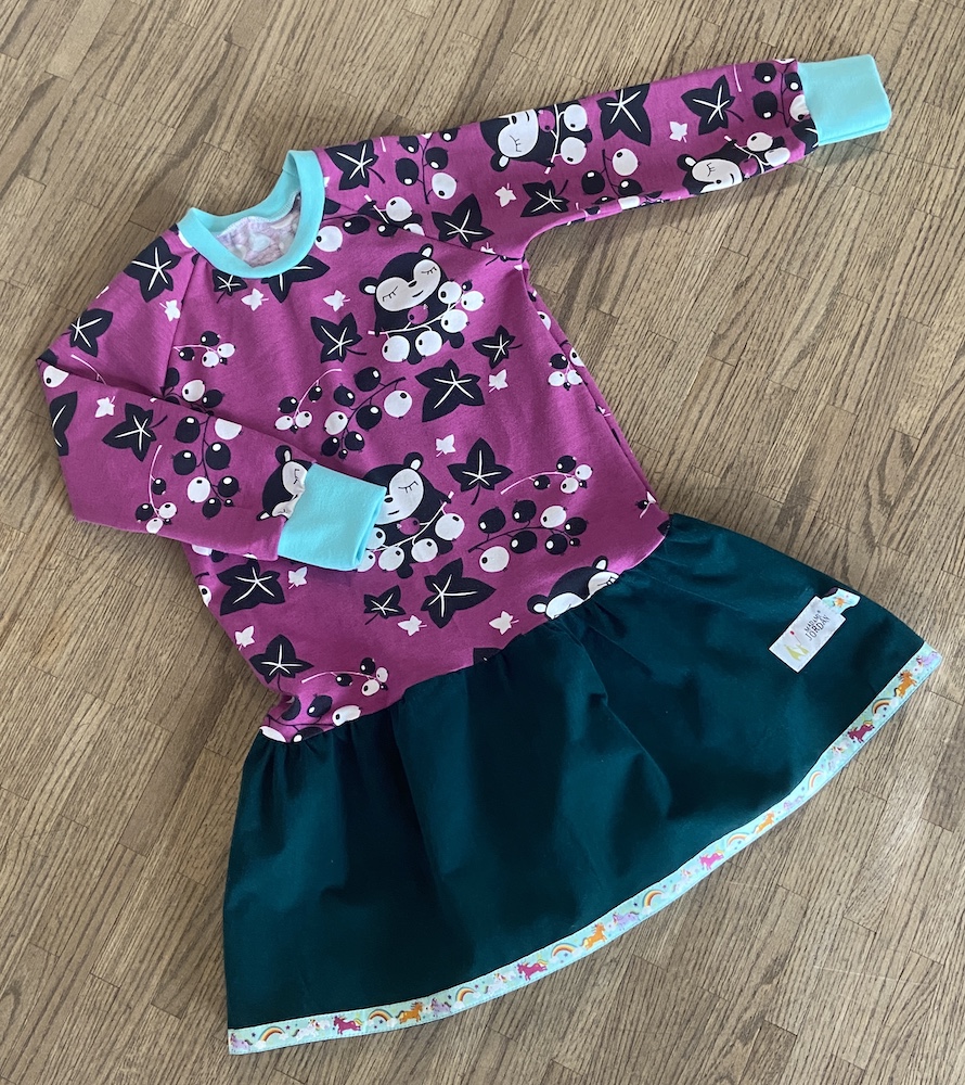 RaglanShirtKleid  - Langarm - Sirii beere - 98/104