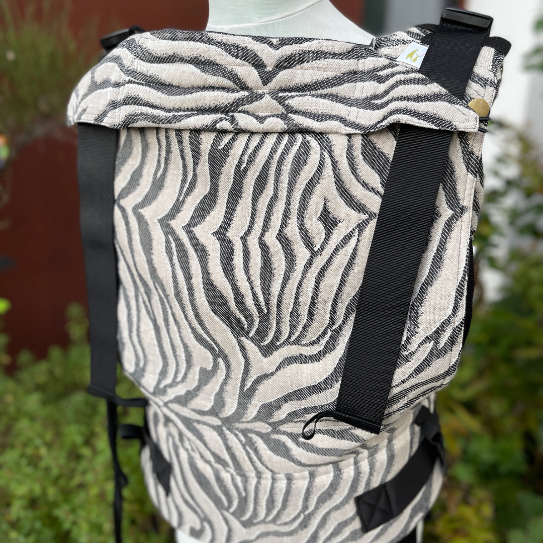 Twinset - Mr X & Twin Rückenteil - Fullbuckle Babytrage für Zwillinge - Snow Tiger