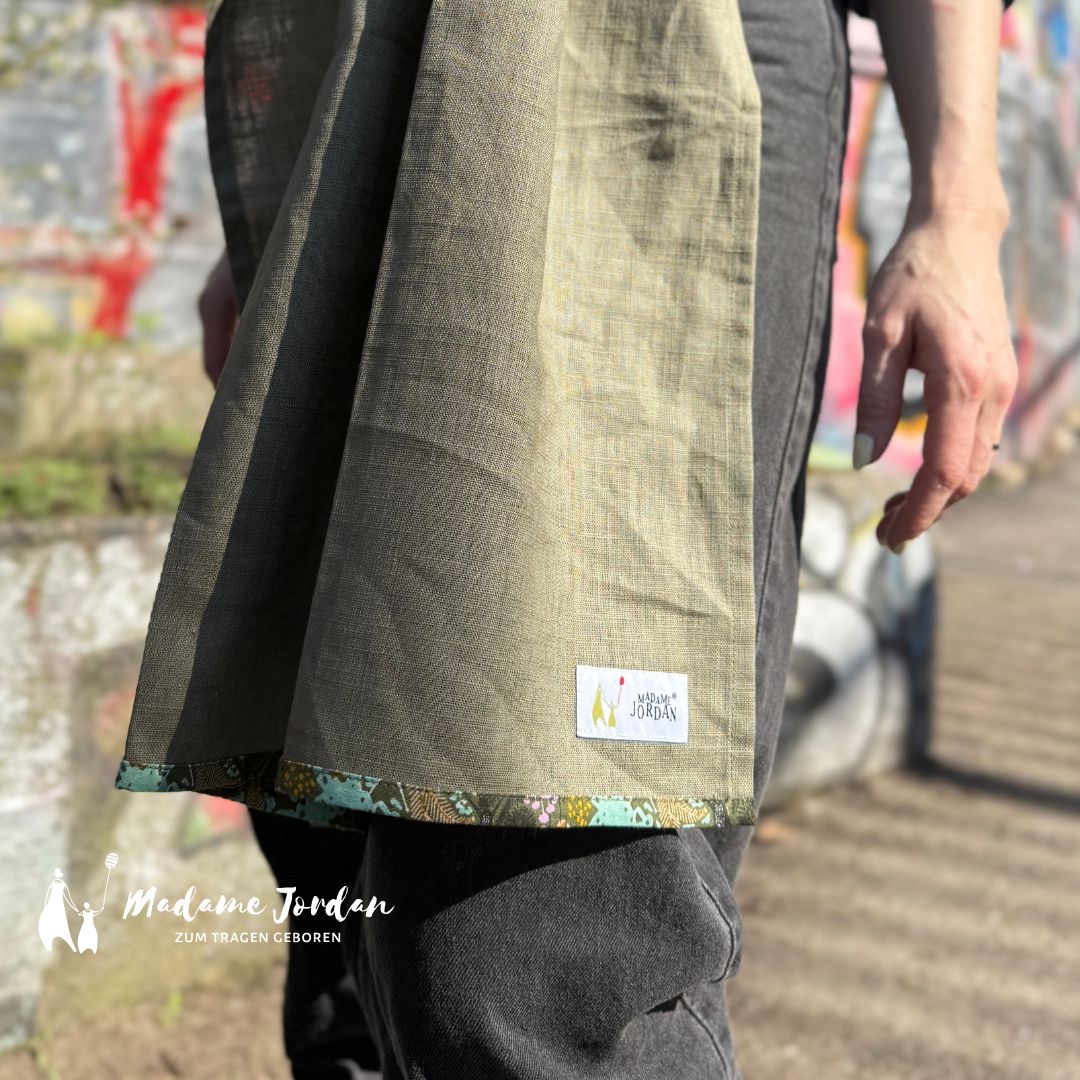 Ringsling - Leinen Moos