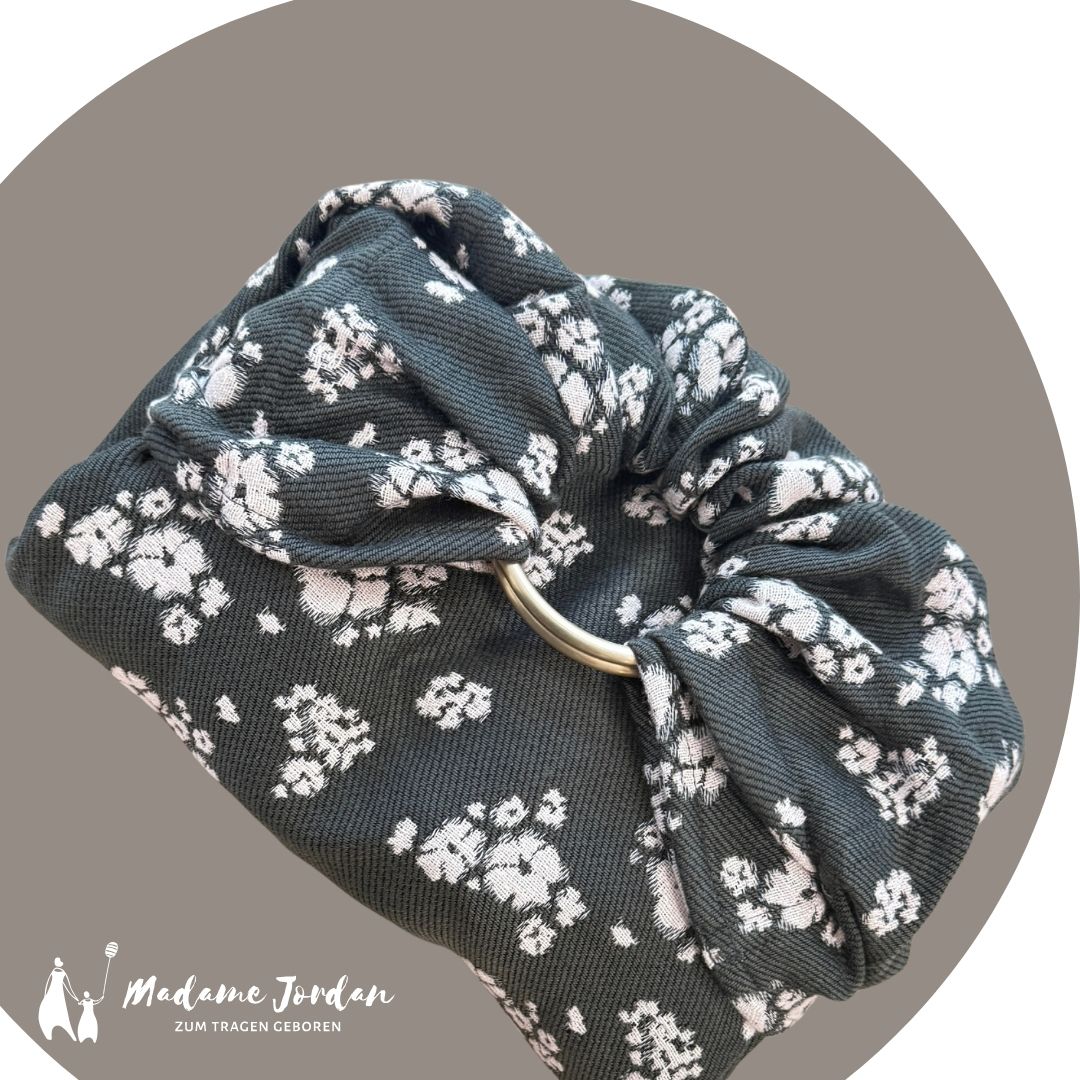 Tulipe Turquoise Ringsling - La Prairie Peace for Pink