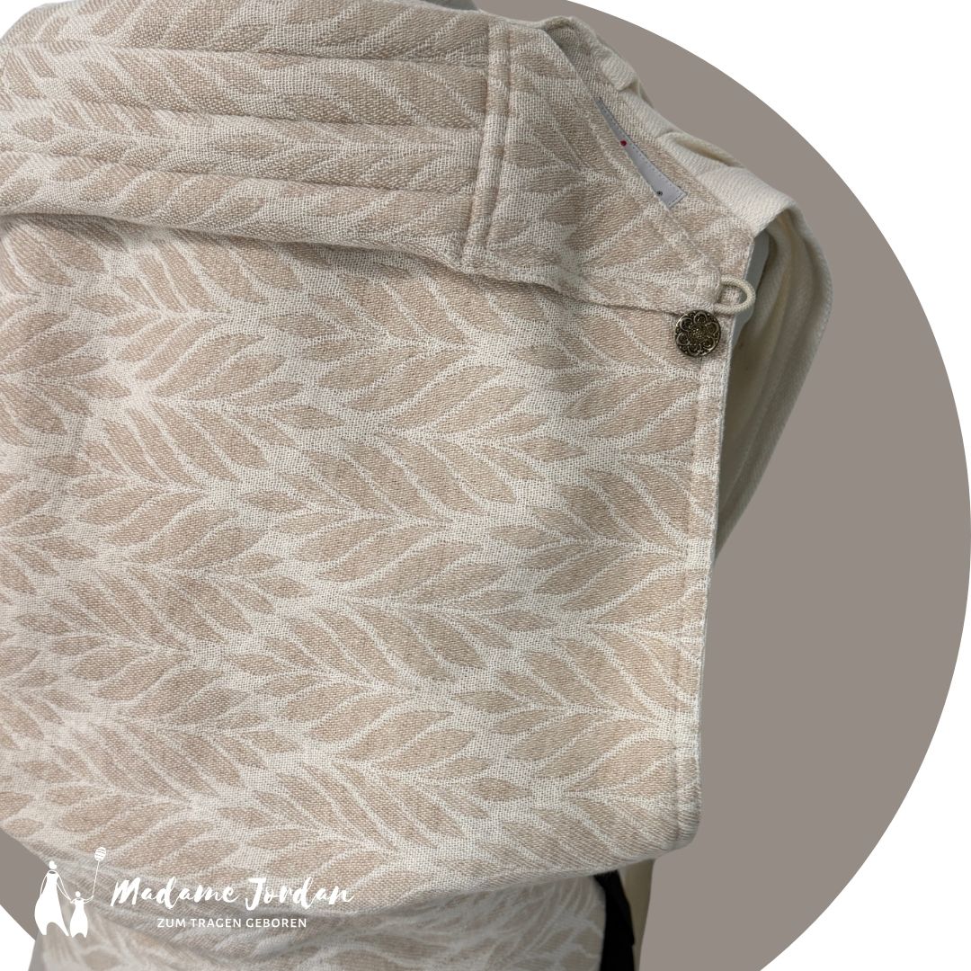 Madame Jordan Wrap Conversion Mei Tai Halfbuckle - Trias pur Triblend ab Geburt in Gr. 1