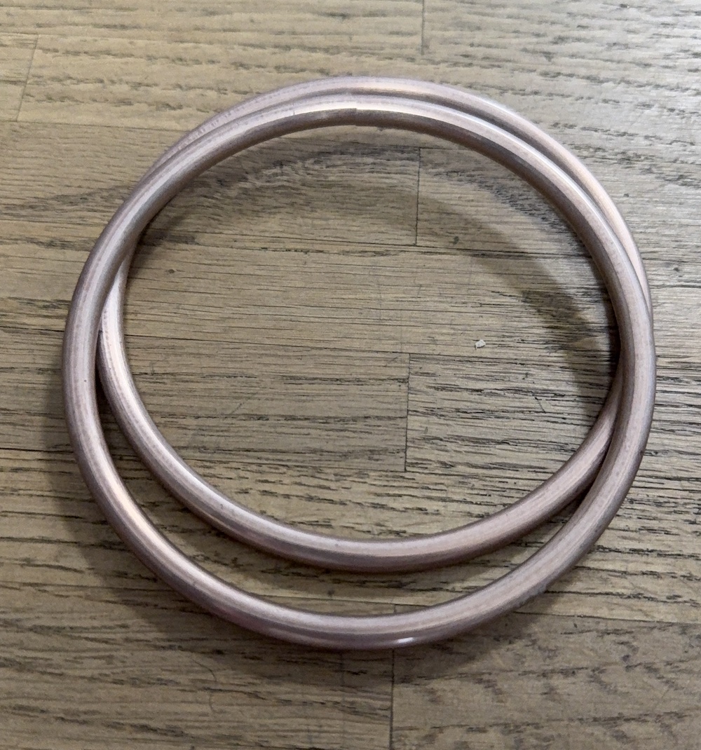 Slingringe - XL bronze glänzend