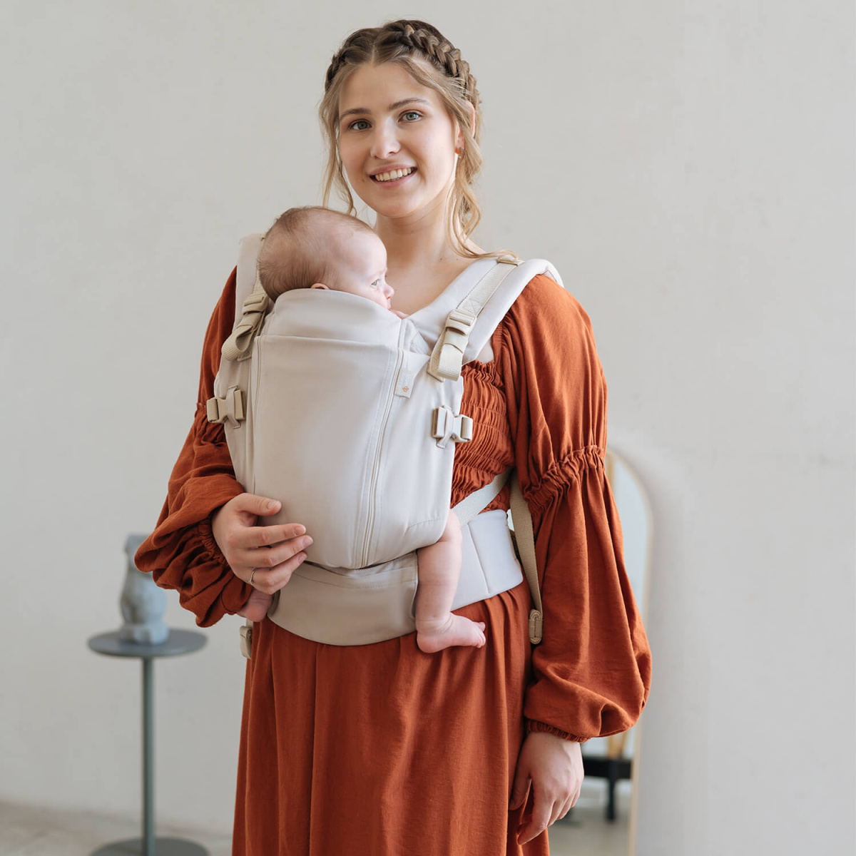 Love & Carry - ONE Babytragen Baumwolle - Weizen