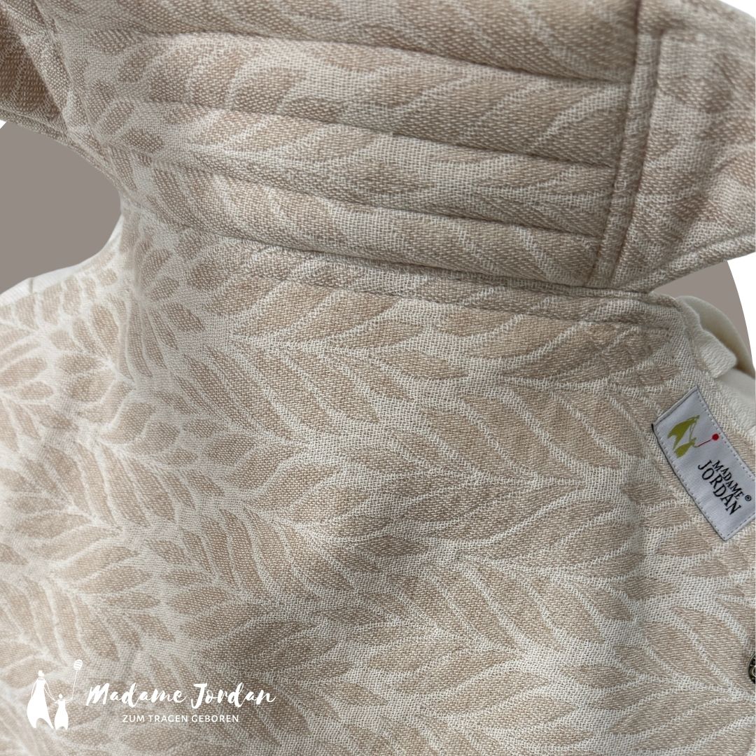 Madame Jordan Wrap Conversion Mei Tai Halfbuckle - Trias pur Triblend ab Geburt in Gr. 1