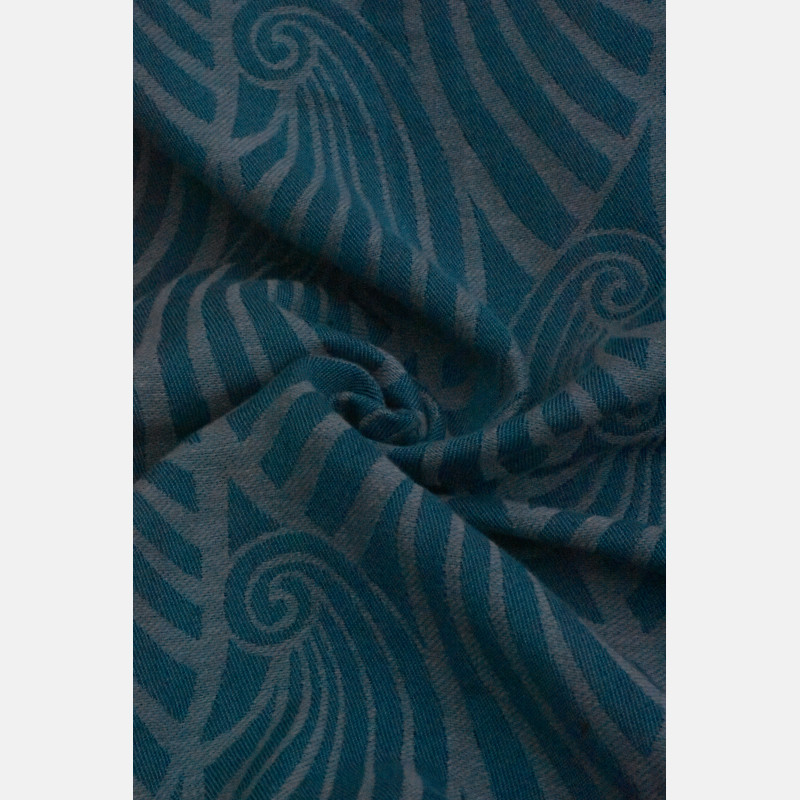 Yaro Tragetuch Dandy Duo Petrol Grey Silk Kapok Gr. 6 / 4,6m