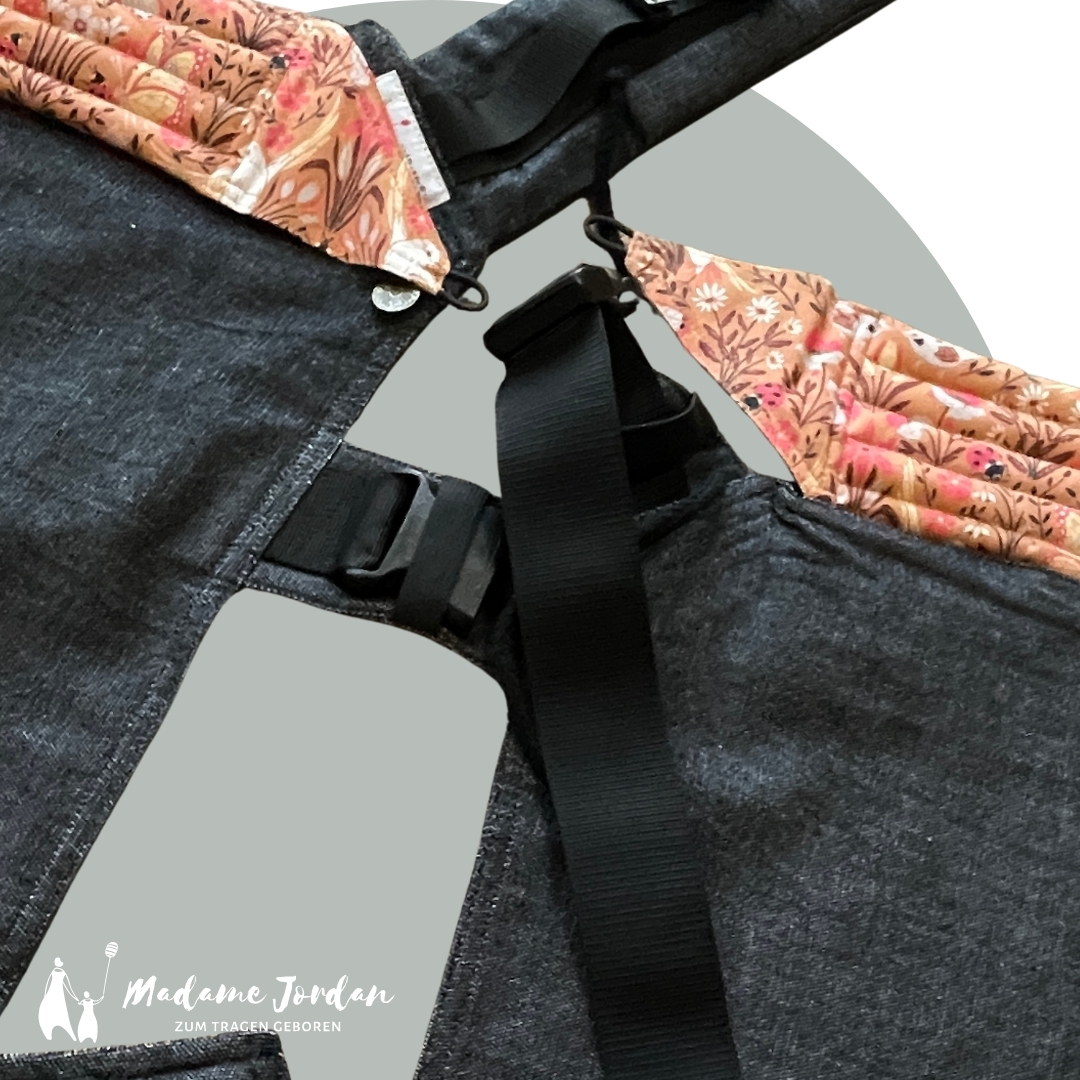 Twinset - Mr X & Twin back section - Fullbuckle baby carrier for twins