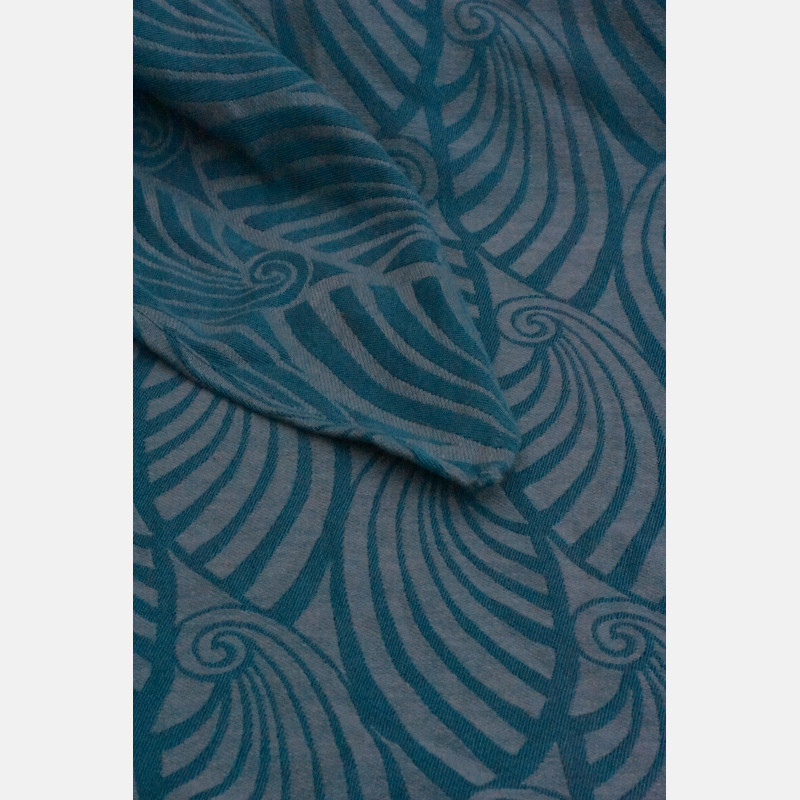 Yaro Tragetuch Dandy Duo Petrol Grey Silk Kapok Gr. 6 / 4,6m