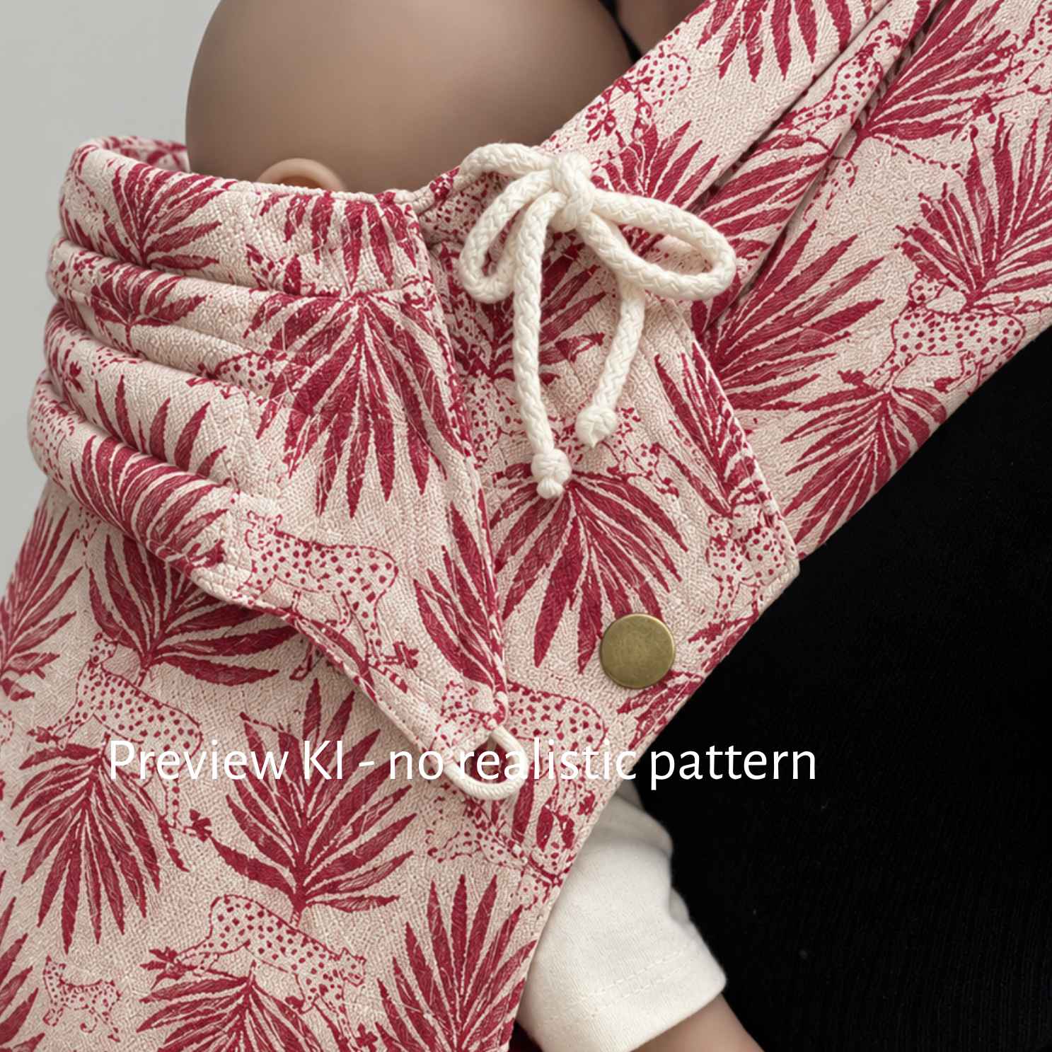 Deine Wunschtrage aus Tulipe Turquoise Tragetuchstoff - Sauvage Rouge - Wrap Conversion Click Gr. 2